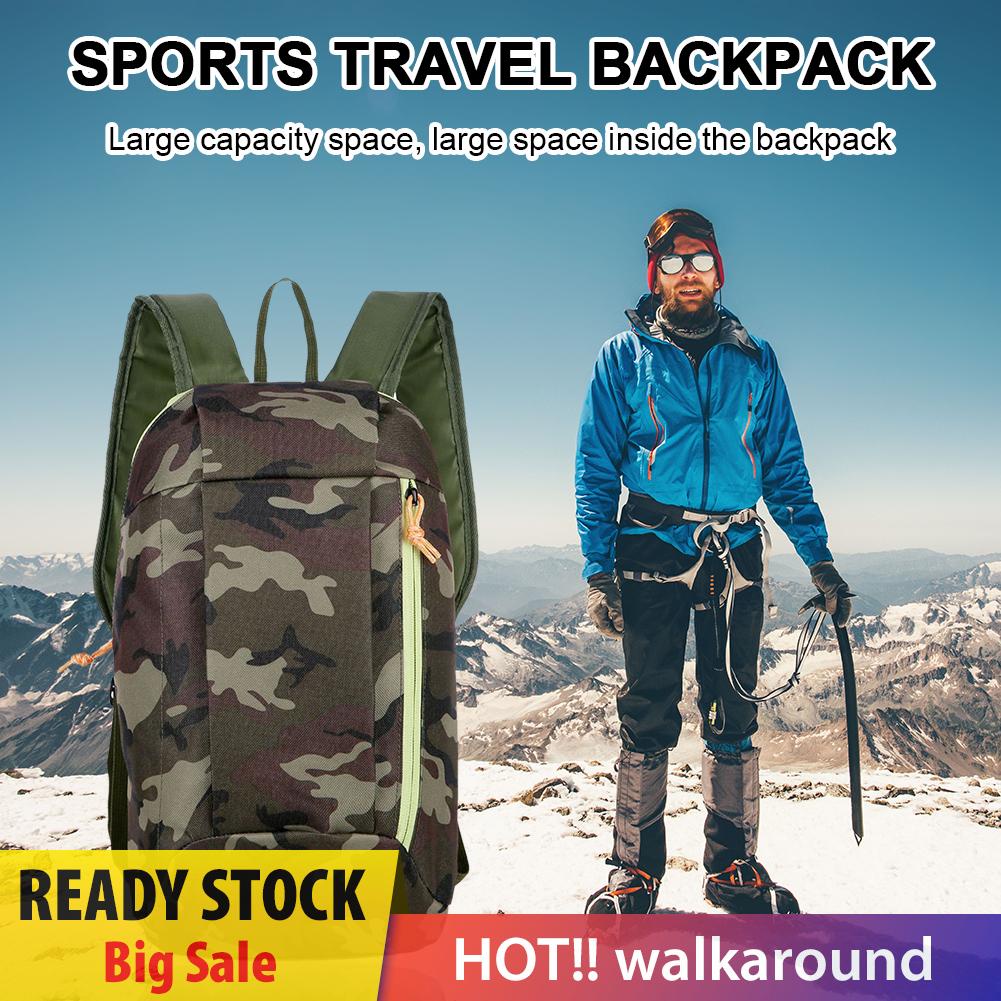 Balo leo núi thể thao chạy bộ đạp xe 10L họa tiết rằn ri chống nước cho nam và nữ