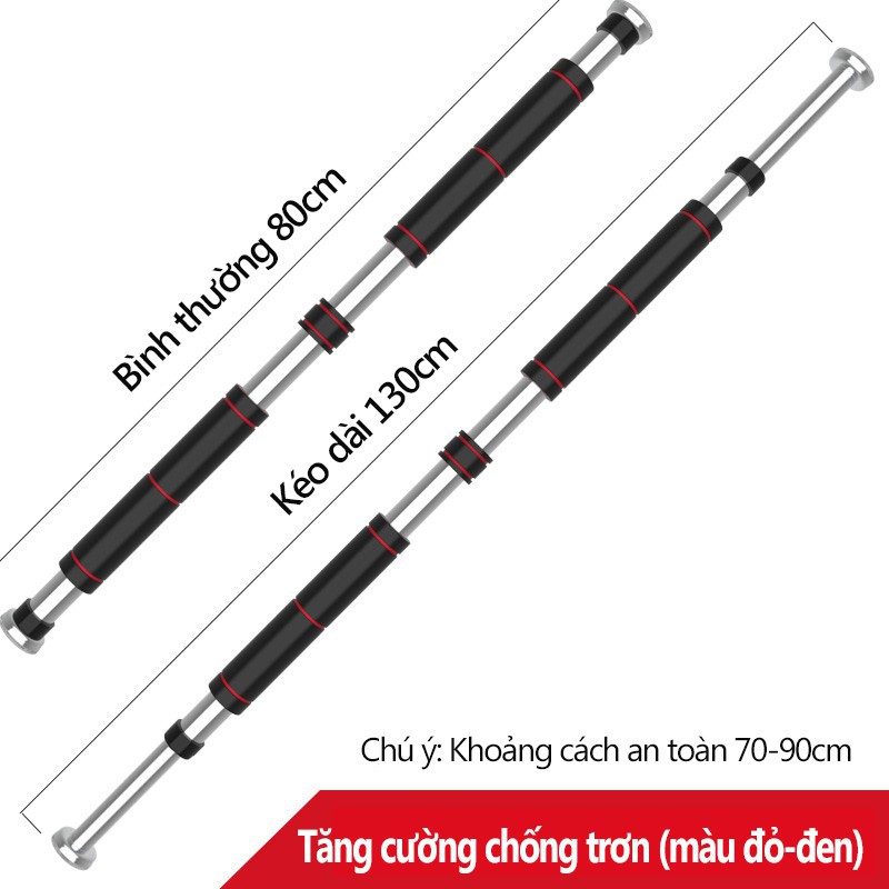 YA402/YA403Xà đơn treo tường xà gắn cửa (60-100cm và 80-130cm) miễn khoan dễ lắp đặt tập tại nhà tiện