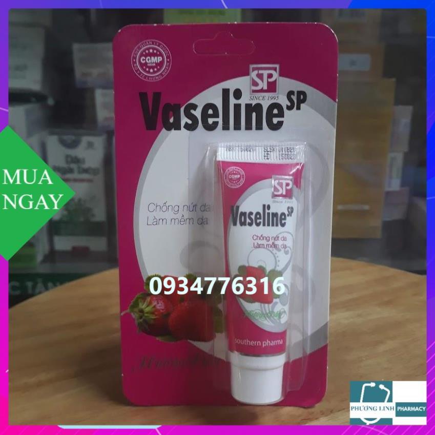 Vaseline SP hương dâu làm mềm da tuýp 10g