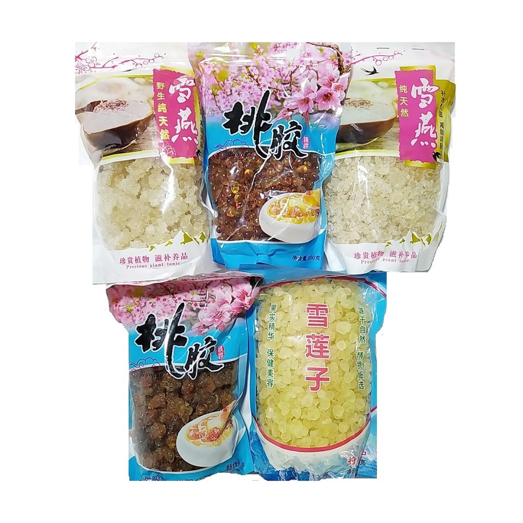 (Chè dưỡng nhan tự chọn) 100g Tuyết yến, nhựa đào, bồ mễ, lệ đào, nấm đông trùng, nấm tuyết | BigBuy360 - bigbuy360.vn