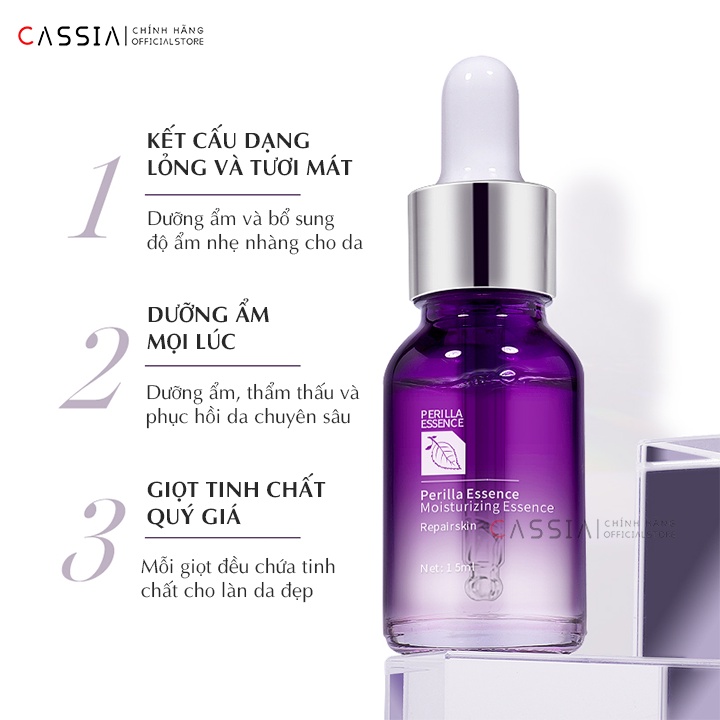Serum dưỡng ẩm da, kiểm soát dầu KANJN, Serum dưỡng trắng chiết xuất lá tía tô, Se khít lỗ chân lông