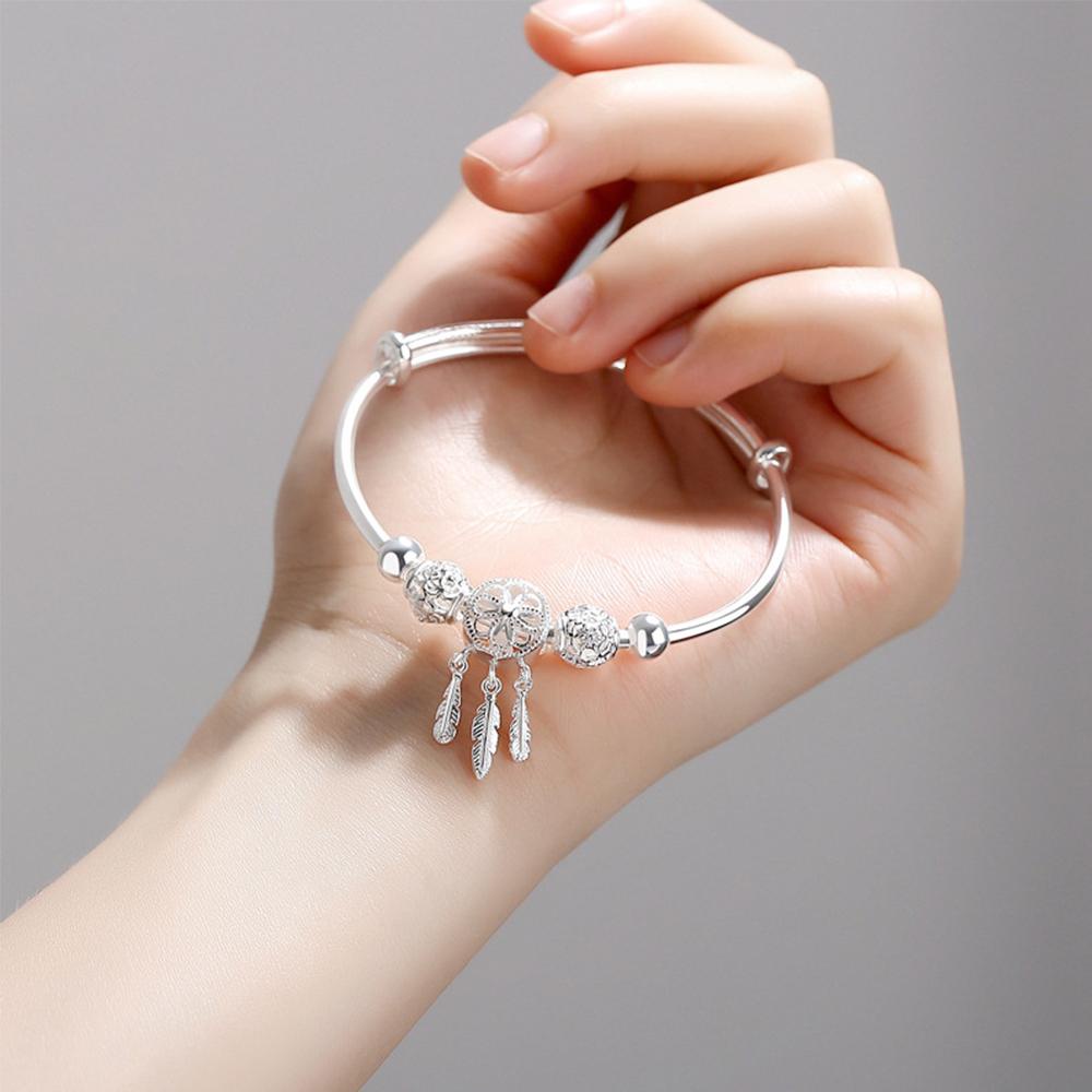 Vòng Đeo Tay Hình Lưới Bắt Giấc Mơ Phối Tua Rua Thời Trang Cho Nữ