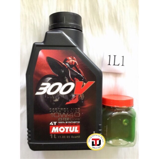 ( Tem 1 lớp) Nhớt motul 300V 1L1