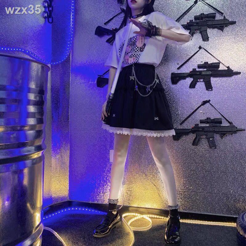 Tiên nữ Nhật Bản Cô gái mềm mại Hàn Quốc eo cao dễ thương váy ren bánh bèo