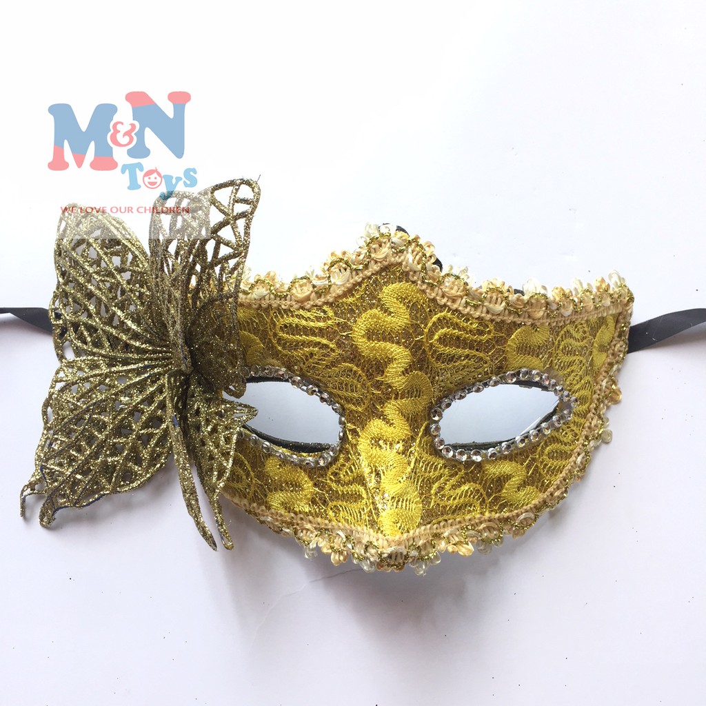 Mặt nạ mắt hóa trang hình bướm lệch chơi trung thu, Halloween