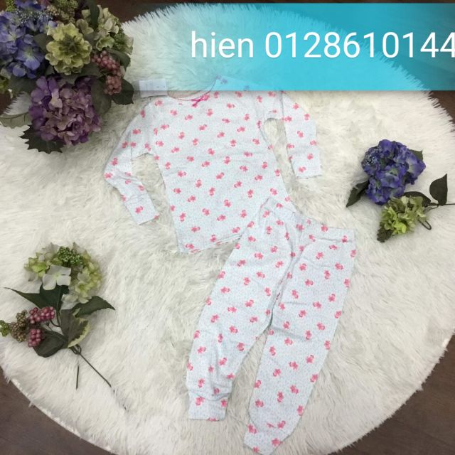 Combo quần áo be hoa