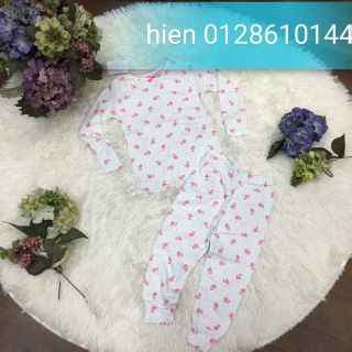 Combo quần áo be hoa
