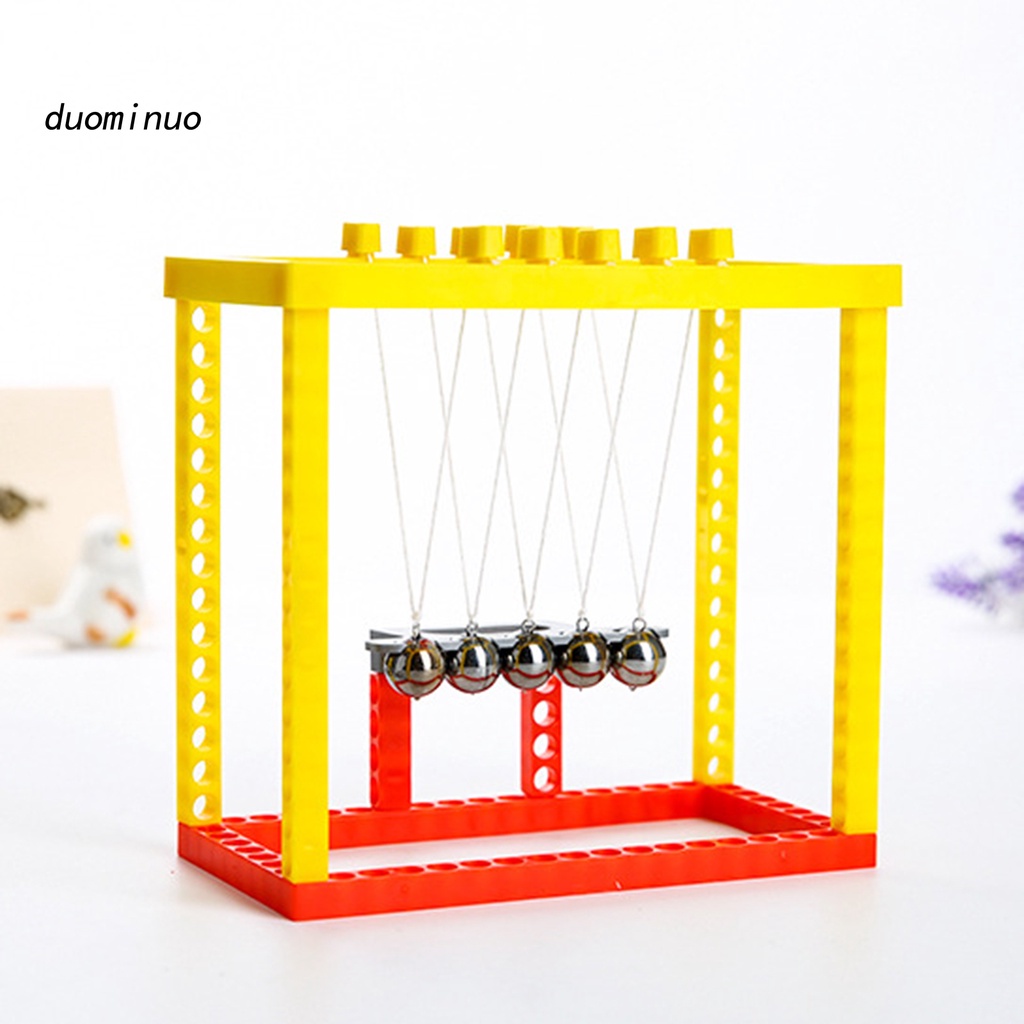 do Newton Cradle Toy with Balance Balls Educational Plastic Science Experiment Kid Toy for Gift