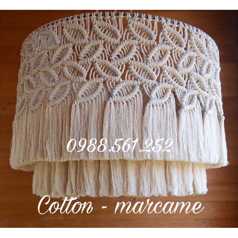 Dây thừng cotton marcame - decor setup - handmade đủ size - trang trí