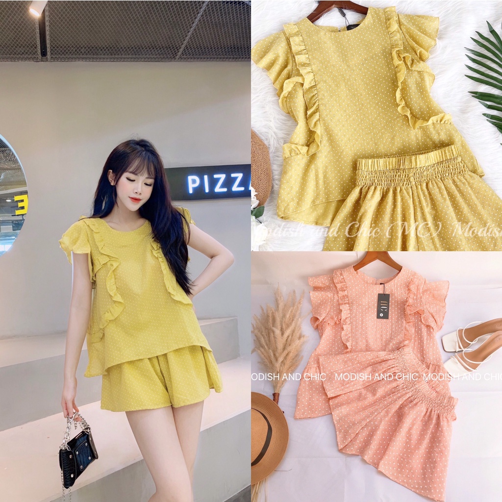Set bộ mặc nhà nữ áo babydoll quần ngắn S092 - MC phân phối chính thức (kèm ảnh thật shop tự chụp)