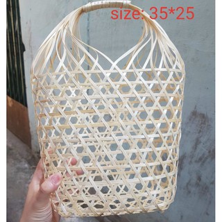 Giỏ quà tết bằng tre