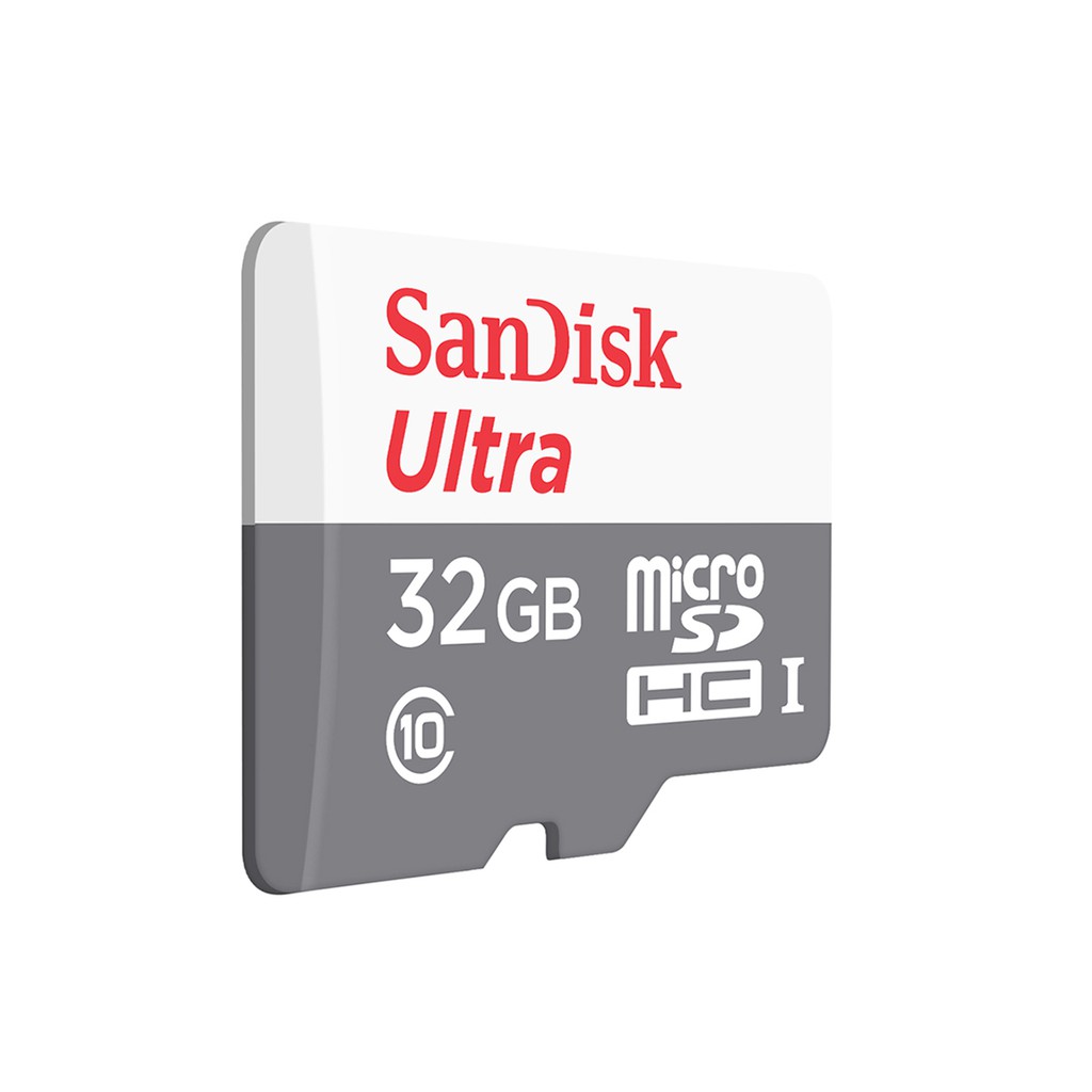 Thẻ nhớ microSDHC SanDisk Ultra 32GB upto 100MB/S 533x kèm đầu đọc thẻ (ngẫu nhiên)