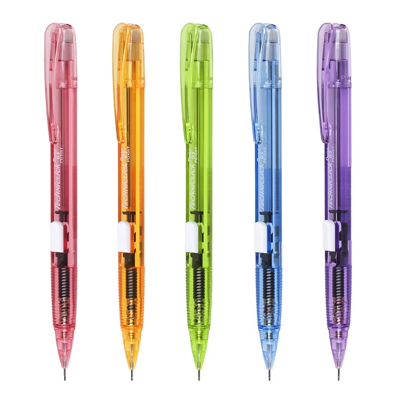 Bút Chì Kim /Bút Chì Bấm Thân Giữa Pentel PD105  Ngòi 0.5mm, Thân Trong/ Thân màu Đẹp Mắt /Vỏ Nhiều Màu
