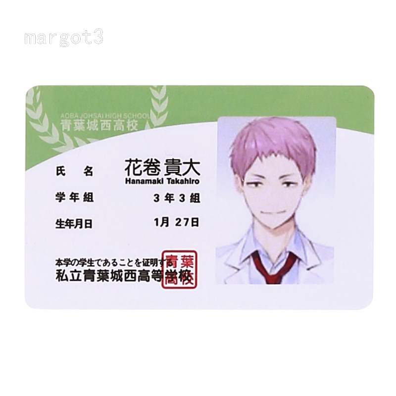 Thẻ Id Anime Haikyuu Hinata Shoyo