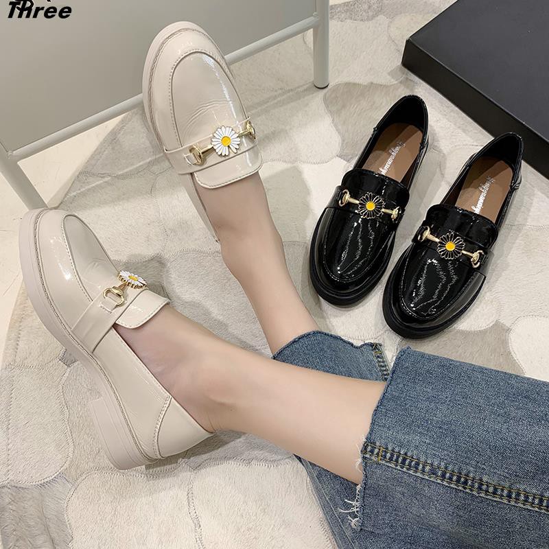 Giày Da Nữ Kiểu Dáng Retro Phong Cách Hàn Quốc | BigBuy360 - bigbuy360.vn