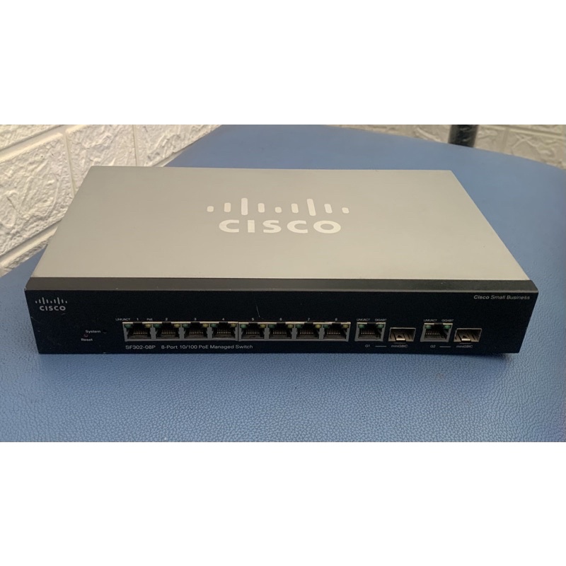 Bộ Chia Mạng Lan - Cisco 8-Port 10/100 PoE Managed Switch Cisco SF302-08P (SRW208P-K9)