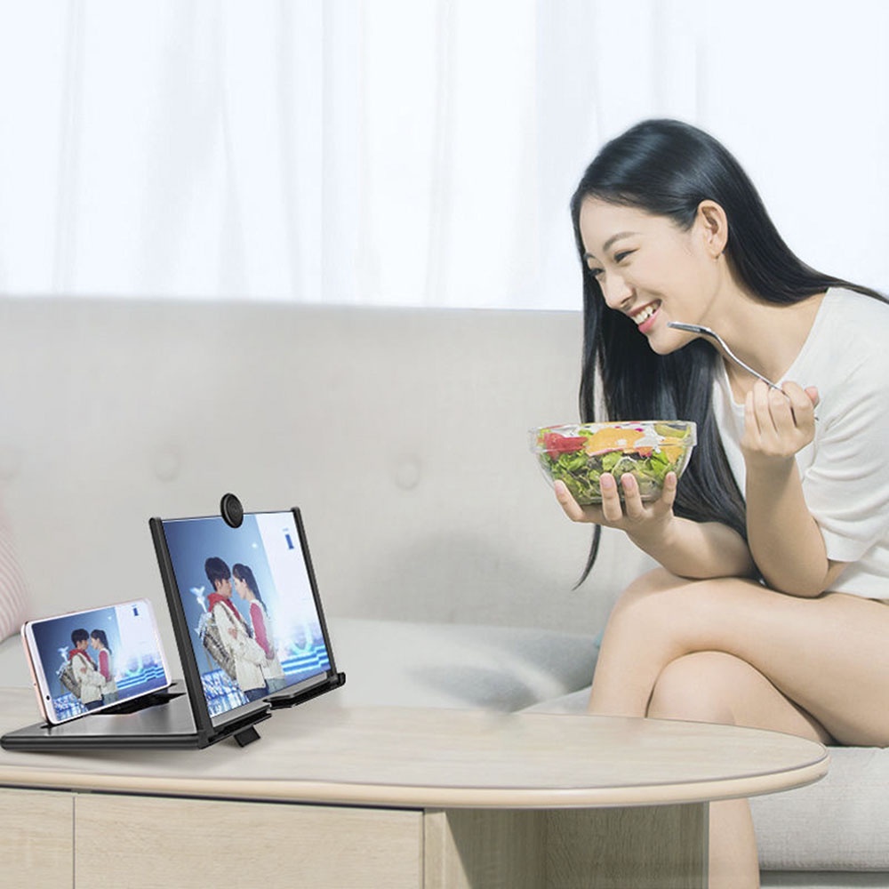 Giá đỡ điện thoại, iIpab có kính phóng đại màn hình 3D HD cỡ 10inch tiện dụng