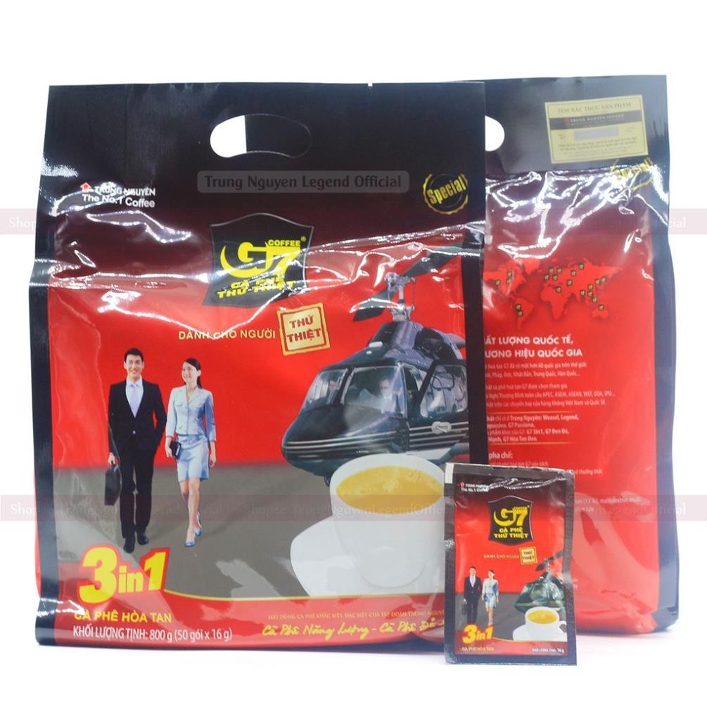 Cà Phê Sữa Hòa Tan G7 3in1 Trung Nguyên 50 gói 16g