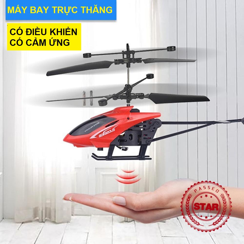 Máy bay trực thăng điều khiển từ xa đồ chơi trẻ em cảm ứng bằng tay có đèn LED mini Pin sạc siêu bền