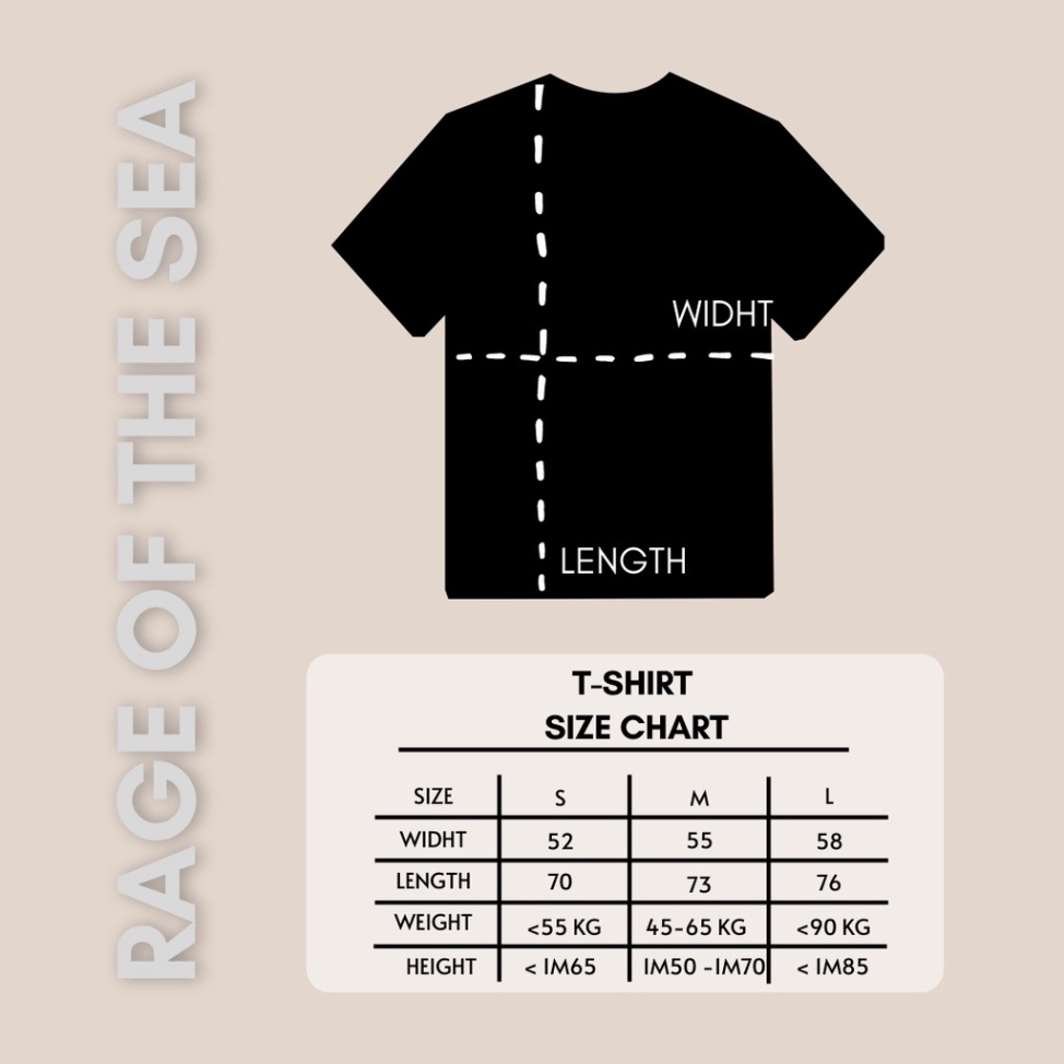 ÁO THUN  UNISEX RAGE OF THE SEA SUPPERSTAR - Hàng mới về