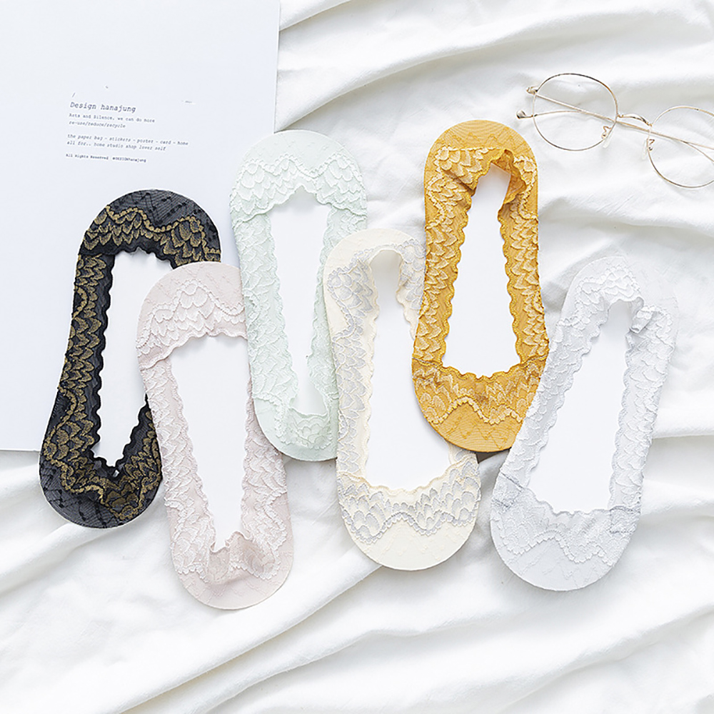 Vớ Cotton Phối Ren Xinh Xắn Dành Cho Nữ | BigBuy360 - bigbuy360.vn