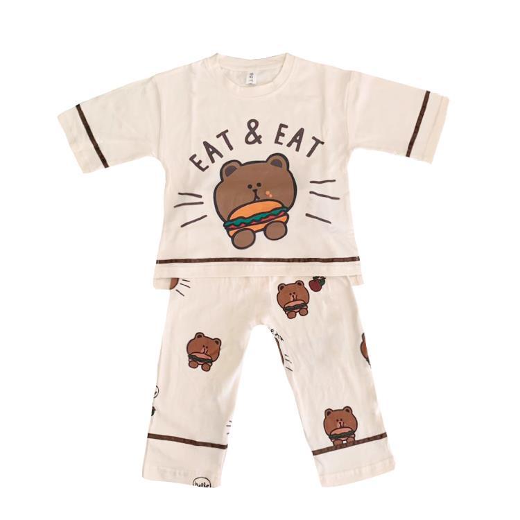 [Hàng Mới Về] Bộ Đồ Ngủ Cotton Tay Dài Thoải Mái Phong Cách Mùa Hè Cho Nữ