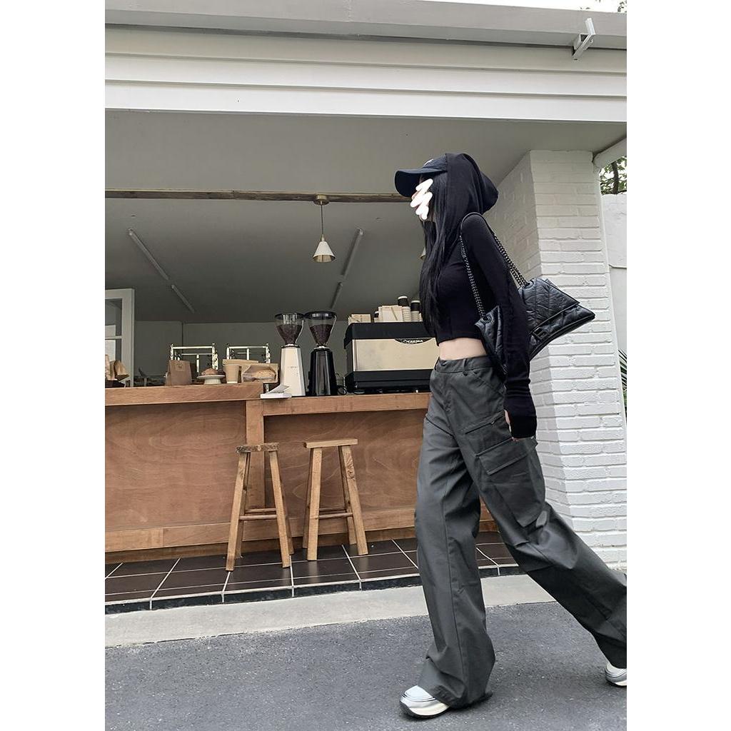 Quần Ống Suông Lưng Cao Thời Trang Cá Tính 63066