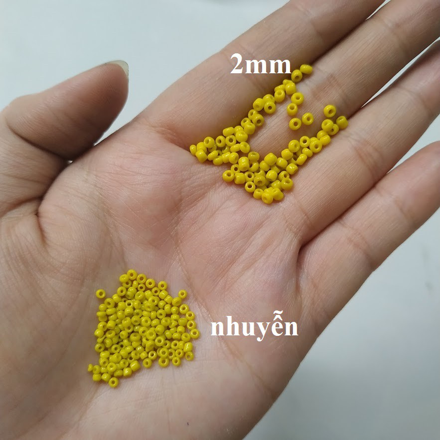 10gr hạt cườm nhuyễn đục nhiều màu