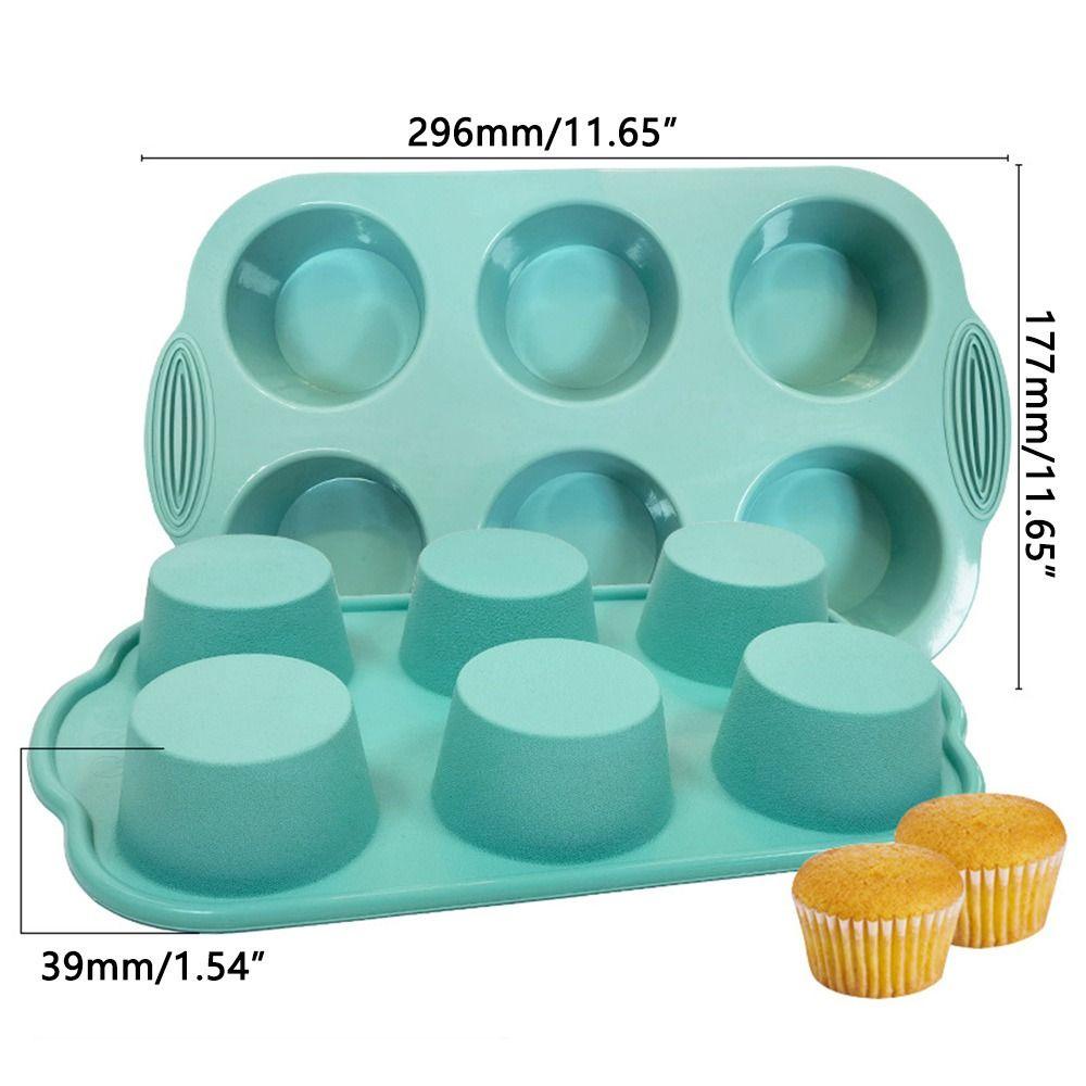 Khuôn Silicone Làm Bánh Muffin &amp; Cupcake Nhiều Màu