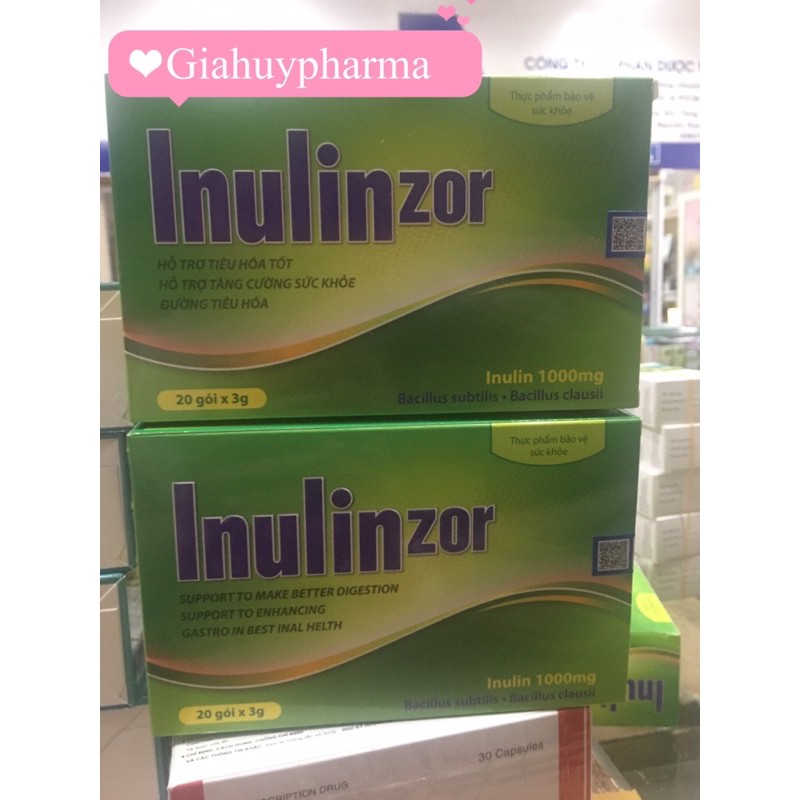 Inulin zor cung cấp chất xơ thiên nhiên ,giảm táo bón hiệu quả hộp 20gói