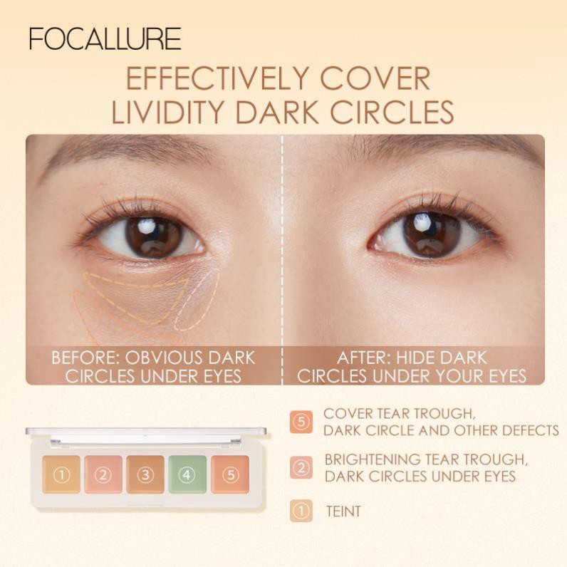 Kem Che Khuyết Điểm Focallure Độ Che Phủ Cao/ Chống Thấm Nước/ Giữ Màu Lâu Trôi 4.3g | BigBuy360 - bigbuy360.vn