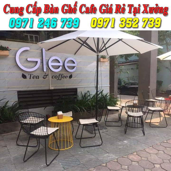 Bàn ghế sắt cafe sân vườn giá rẻ