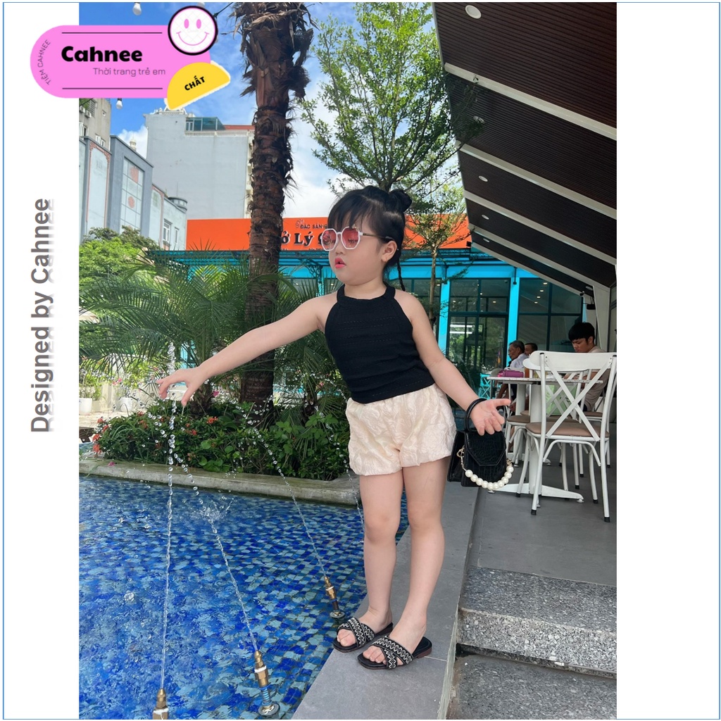 Áo 2 Dây Bé Gái - Áo Crotop 2 dây yếm cho bé gái Cahnee - Size từ 9 - 29kg