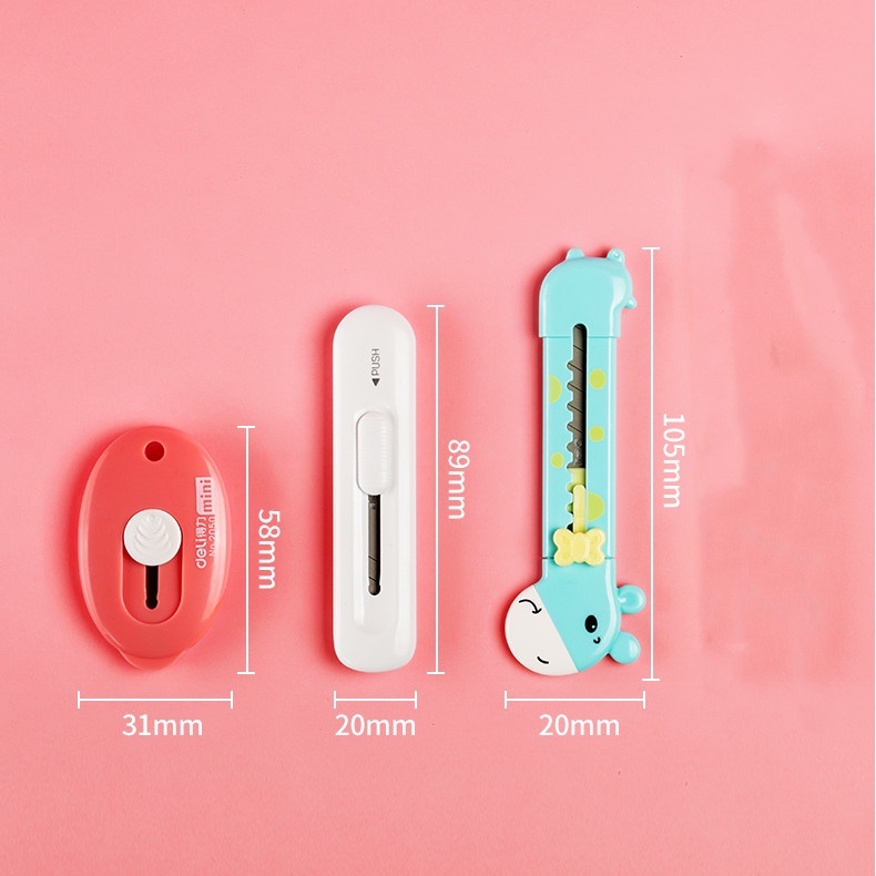 Dao Cắt Giấy Mini Nhiều Màu Sắc Tiện Dụng Cho Trường Học
