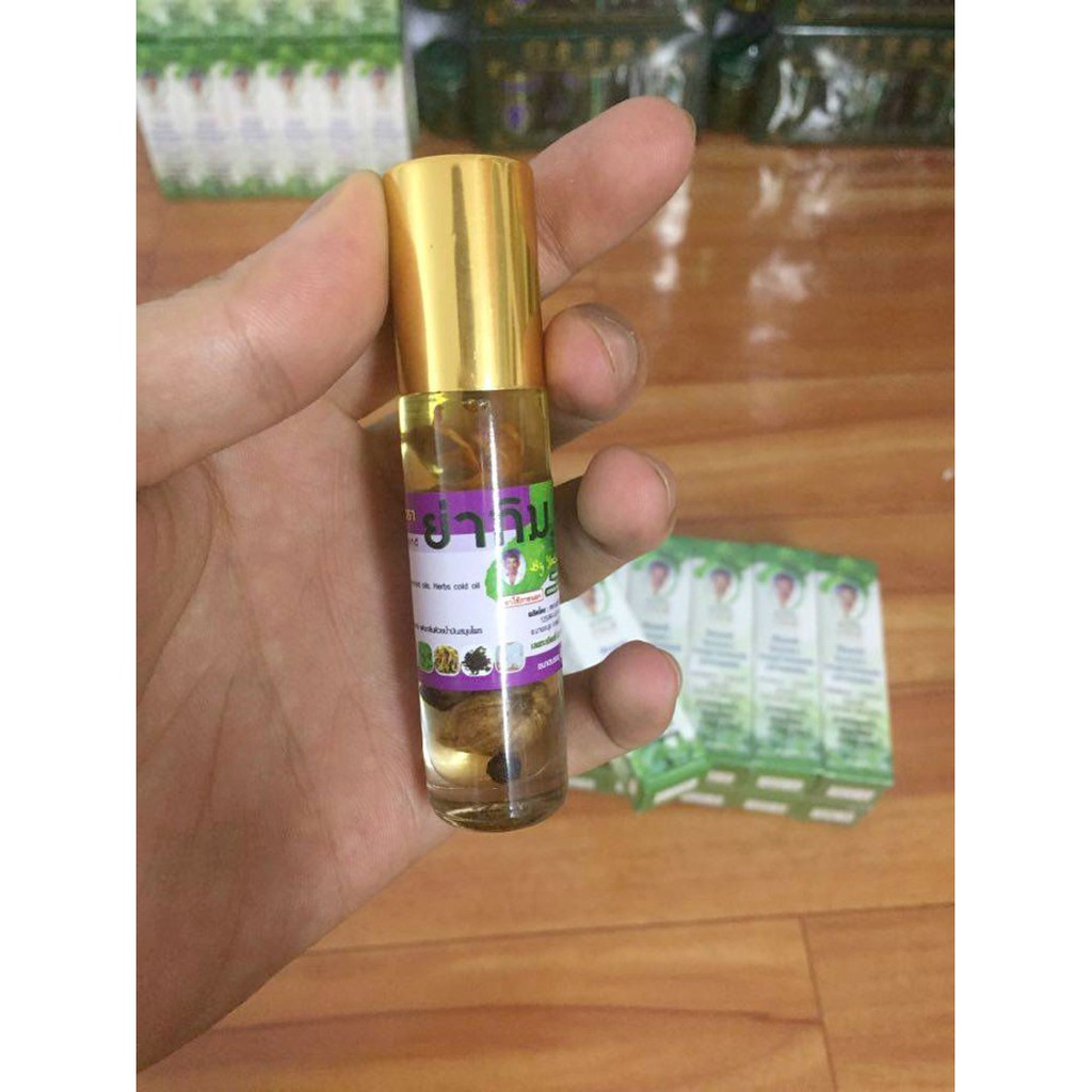 Dầu lăn thảo dược Herbal Liquid Balm Yatim Brand 8ml Thái Lan