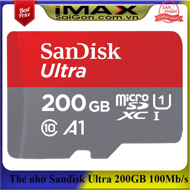 THẺ NHỚ MICRO SDXC ULTRA 200GB 100/15MB/S