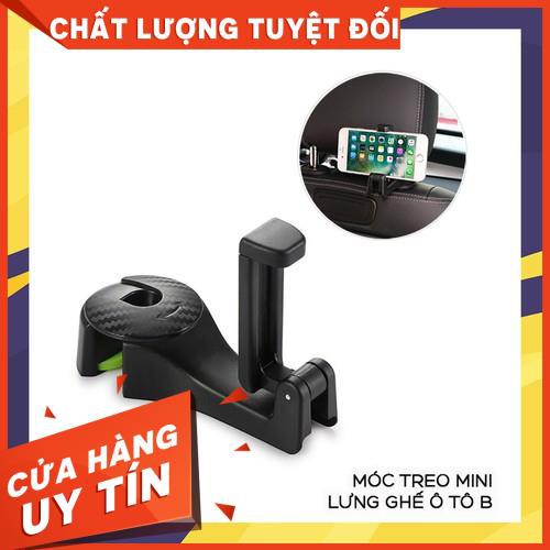 COMBO 2 Móc treo sau ghế đa năng kiêm giá đỡ điện thoại,móc treo oto ,móc treo đa năng ,phụ kiện oto