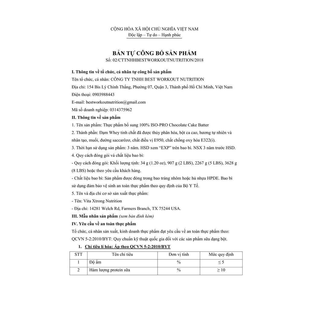 Sữa Tăng Cơ ISO PRO - Siêu tinh khiết , hấp thụ nhanh giúp phát triển cơ bắp hiệu quả 5lbs ( 2.3kg )