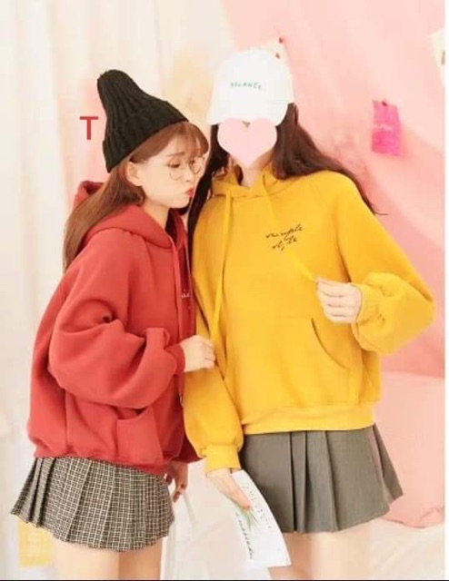 Áo hoodie Simple chữ nghiêng DTR1019