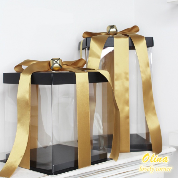 Cuộn dây ruy băng dài 5m rộng 38mm hai mặt màu trơn dùng để trang trí