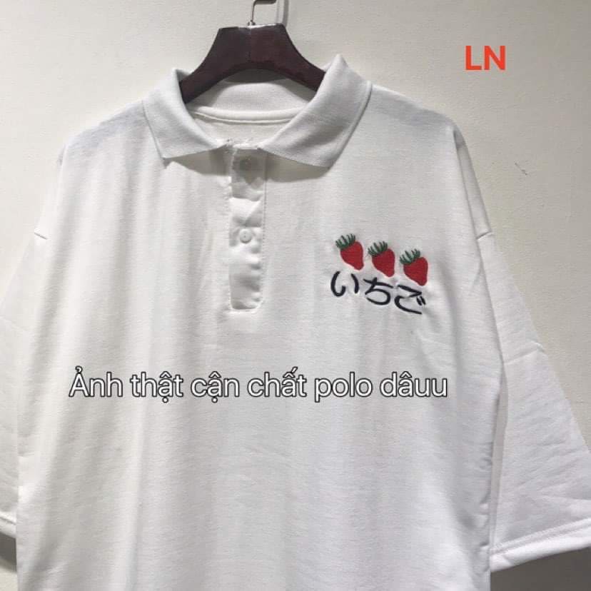 Áo polo dâu tây