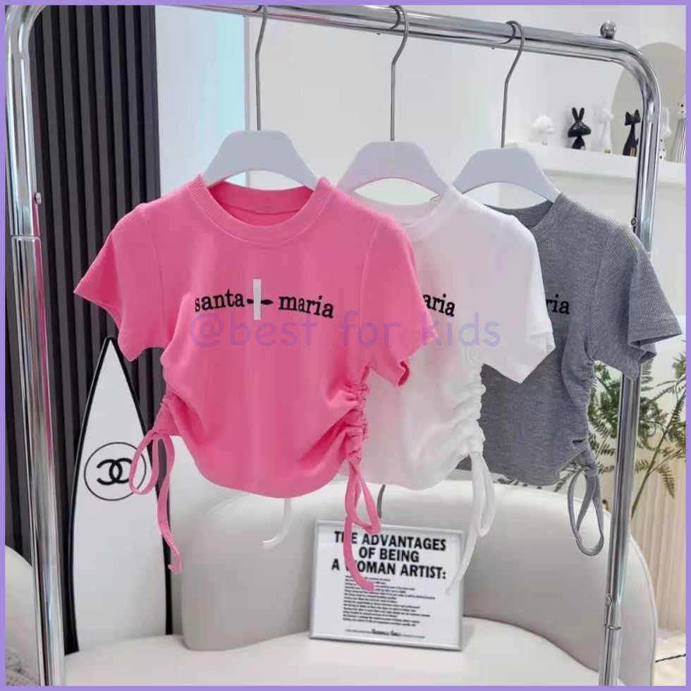 Áo Thun Phong Cách Hàn Quốc Thời Trang Mùa Hè Cho Bé Gái