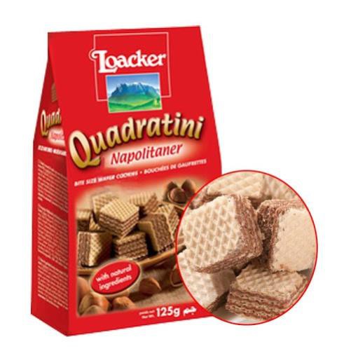 (7 vị) Bánh xốp Loacker Quadratini gói 125gr