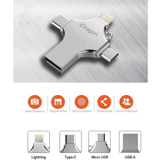 4in1 USB3.0 high speed U disk USB Flash For iOS iPhone iPad Android 32GB 64GB OT