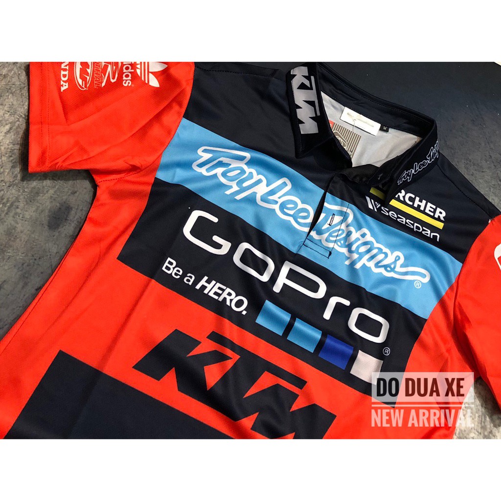 Áo thun đua xe polo KTM đua xe
