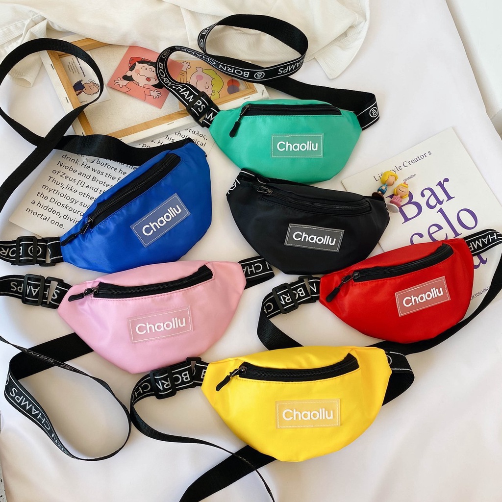 Túi Đeo Chéo Trước Ngực Mini Siêu Nhẹ In Chữ Phong Cách Mới Cho Bé Trai