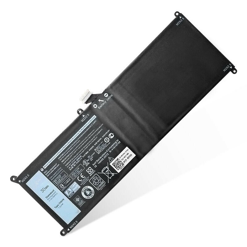 PIN( ZIN) Laptop Dell 7VKV9 9TV5X 09TV5X Battery for Dell Dell XPS 12 9250 Latitude 12 7275 V55D0 30Wh