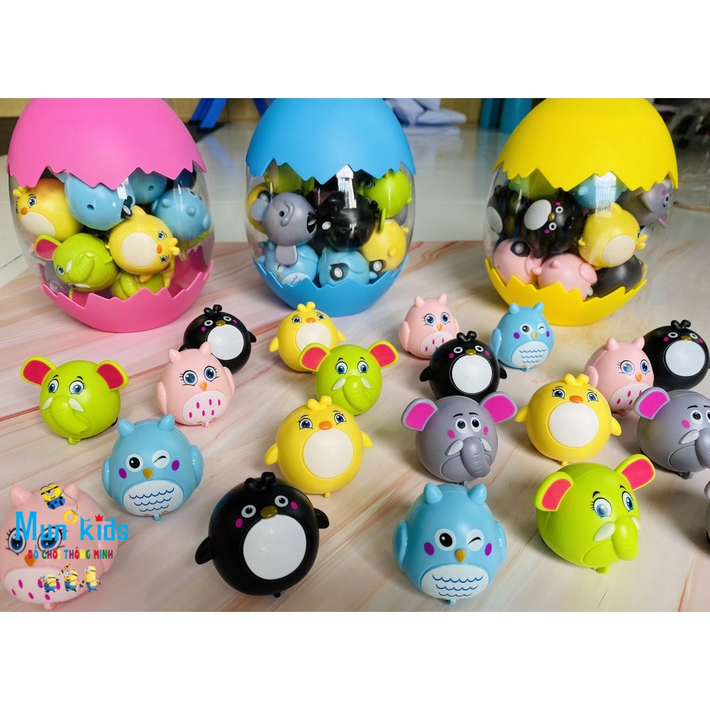 Set 20 Con Vật Chạy Đà TRỨNG THÚ CHẠY CÓT Cho Bé Thoả Sức Vui Chơi Cùng Vườn Thú Tại Nhà - Mun Kids