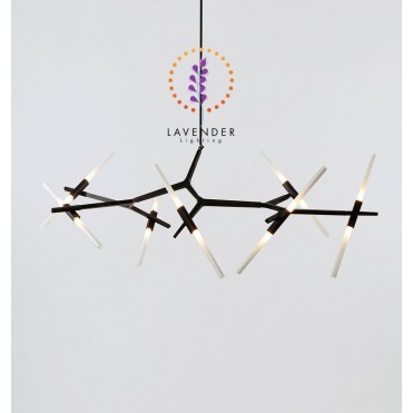 Đèn chùm thả cành nhiều thanh dài TH156