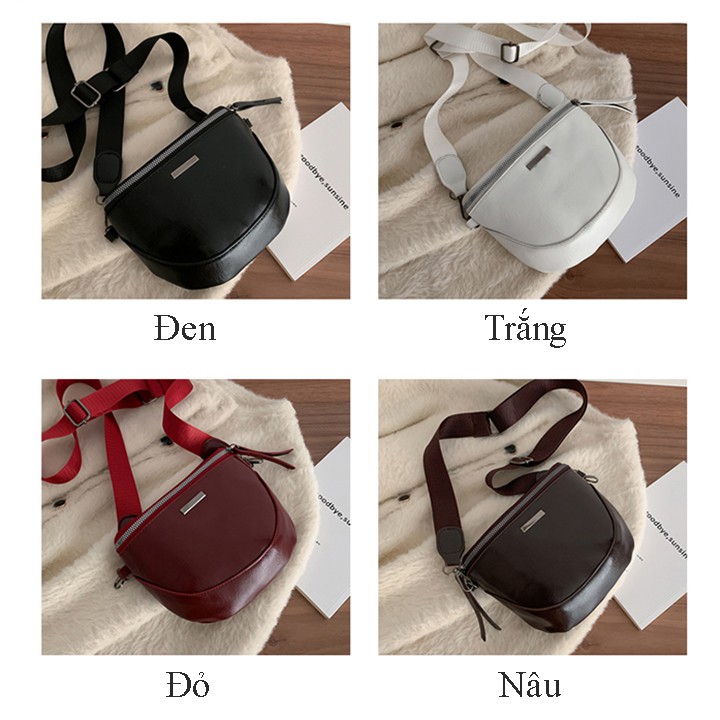 Túi đeo chéo nữ hình bán nguyệt da PU phong cách Hàn Quốc - TXN122 - CMS | BigBuy360 - bigbuy360.vn